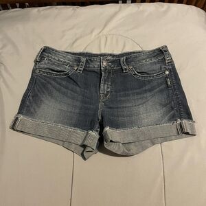 Silver Jean shorts